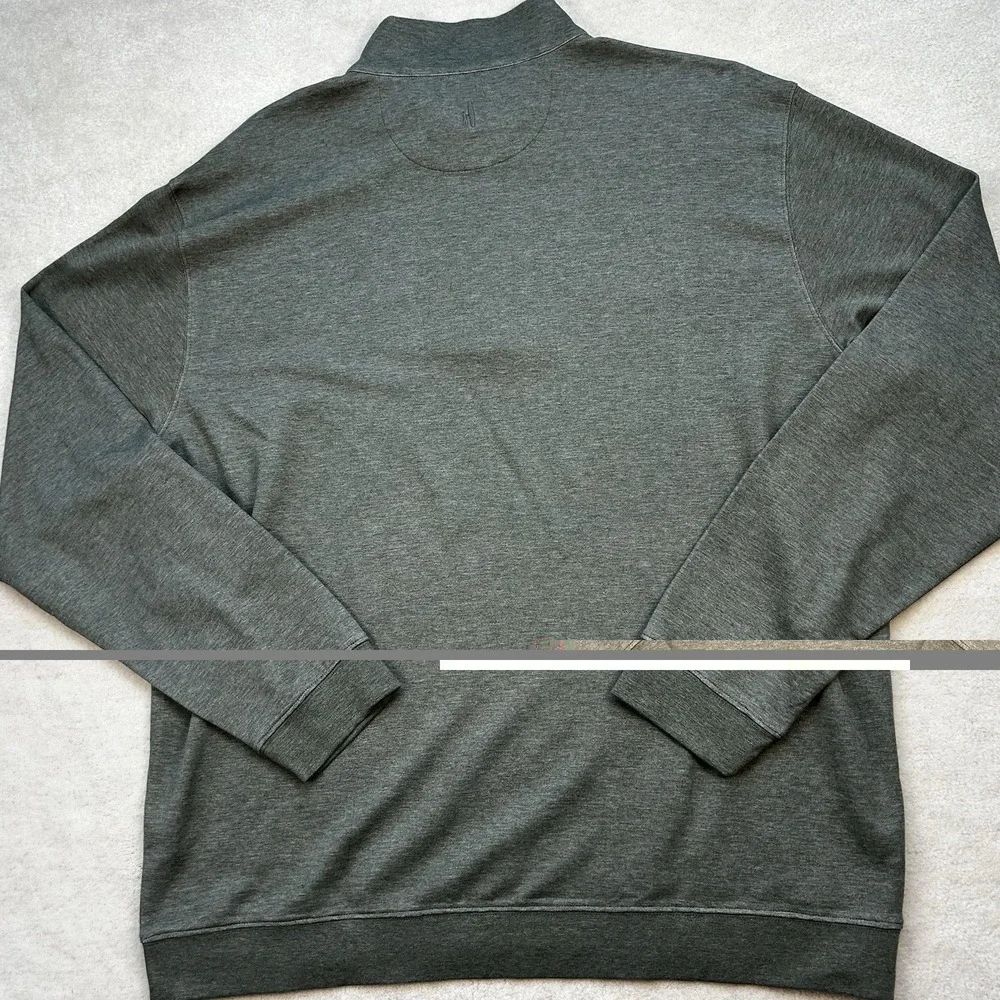 Johnnie-O Sully 1/4 Zip Pullover Sweater Men's XXL Double Knit Longsleeve Green
